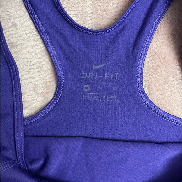 Nike Girls XL Purple Dri Fit Tank Top - Picture 3 of 5